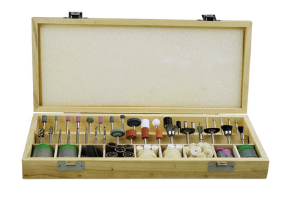 228Pc Rotary Tool Accessories in Wooden Box