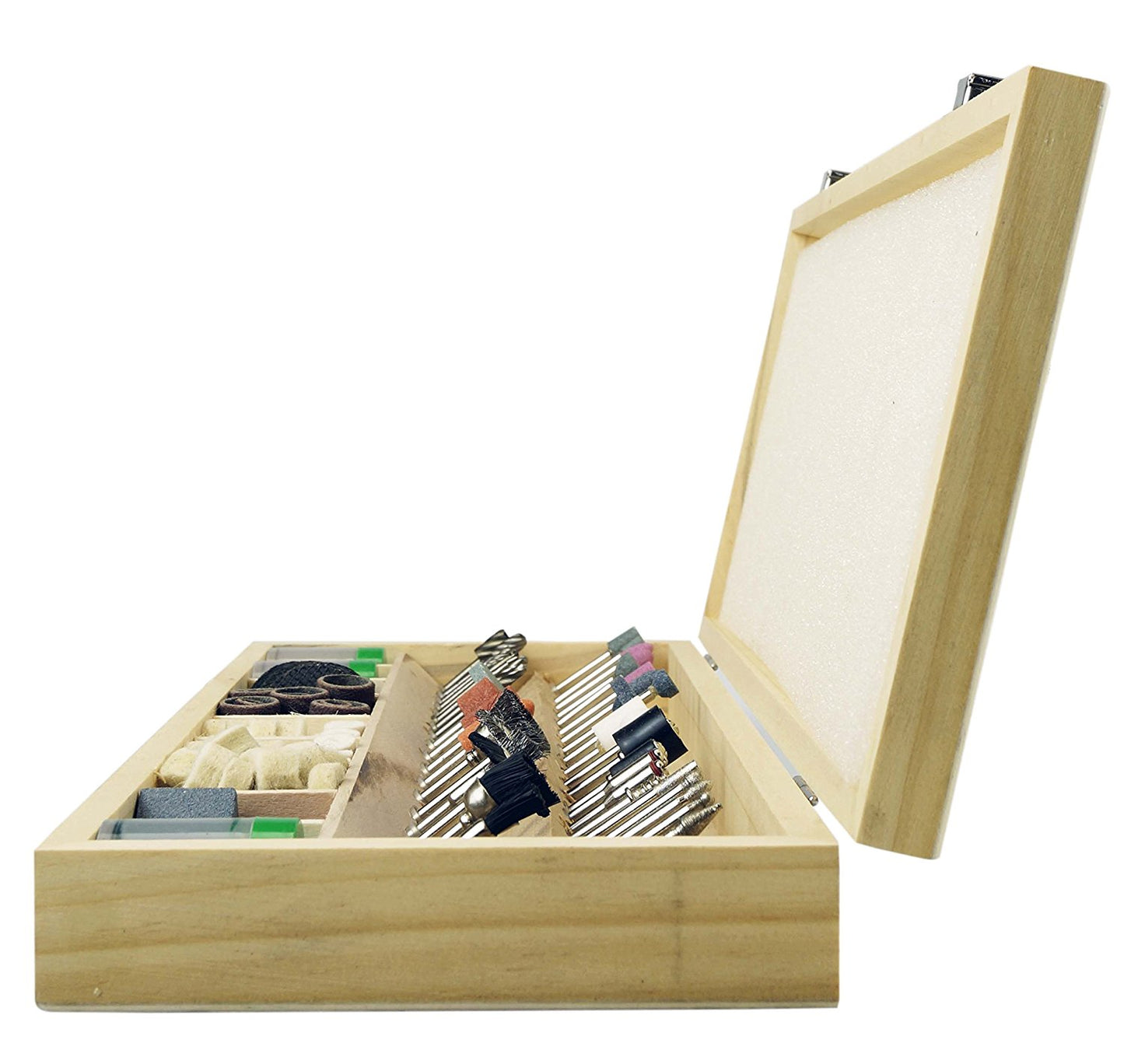 228Pc Rotary Tool Accessories in Wooden Box