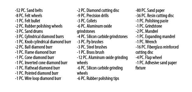 276-piece set of Rotary Tool Accessories Kit on Revolving Stand