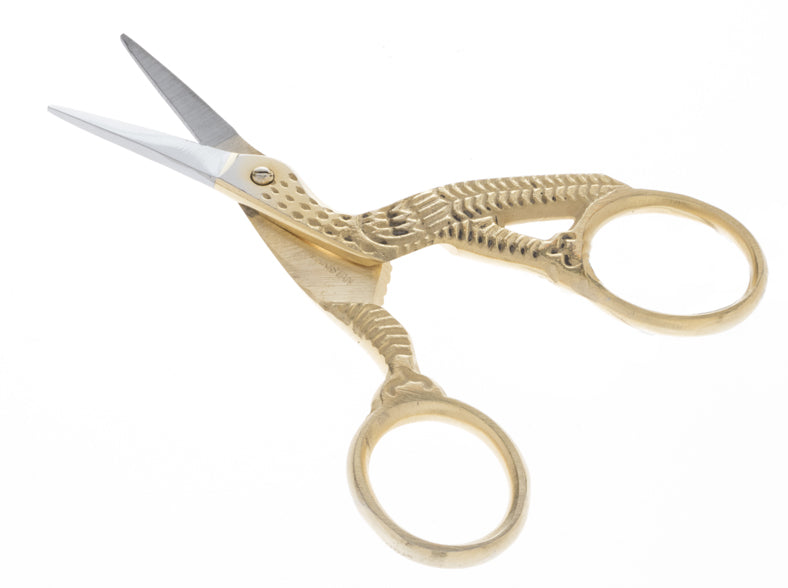 Gold & Silver Stork Scissor - Stainless Steel