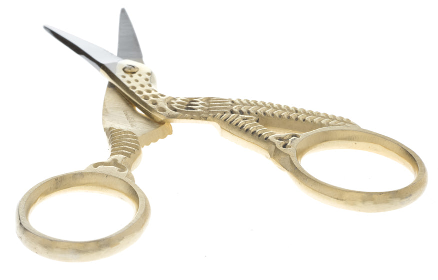 Gold & Silver Stork Scissor - Stainless Steel