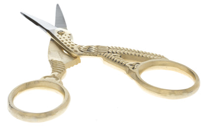 Gold & Silver Stork Scissor - Stainless Steel