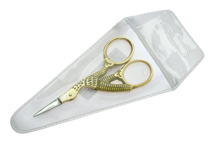 Gold & Silver Stork Scissor - Stainless Steel