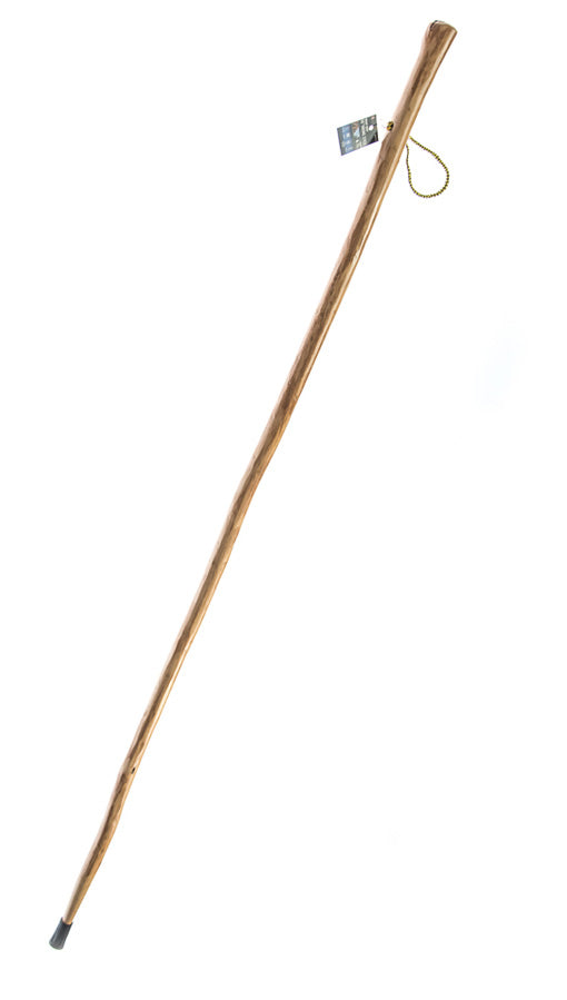 60" Heavy Duty Walking/Hiking Stick With Metal Reinforced Rubber Tip (Plain) Metal Tip for Better Traction