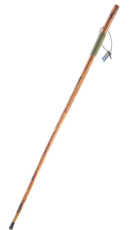 55" Paracord Walking/Hiking Stick, Pull Capacity 440 Lbs, Metal Tip for Better Traction