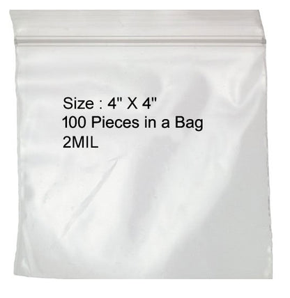 100-Piece Bag of 2MIL Self Locking Bags