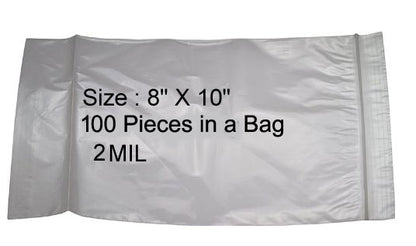 100-Piece Bag of 2MIL Self Locking Bags