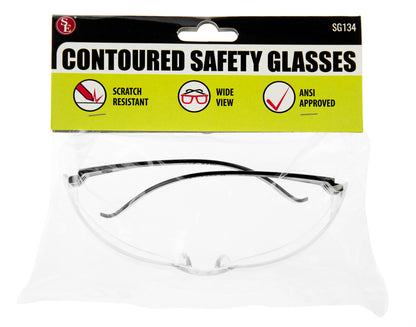 ANSI Approved Safety Glasses, Anti-Scratch & Anti-Fog Plastic Lens