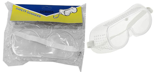 Safety Goggles W/Adjustable Elastic Headband, Built-in Vents (No UPC)