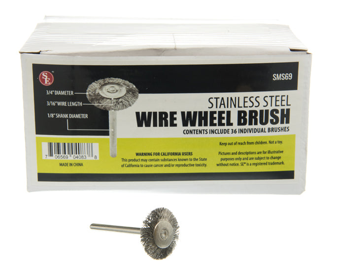 36 Pc Box- Wire Wheel and Brush