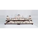Showcase Set 35 — Dark Walnut / Linen