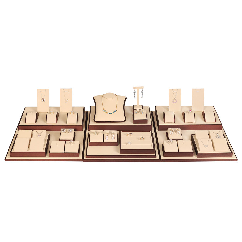 Showcase Set 90 — Beige Leather