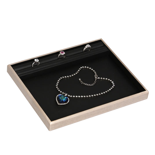 Presentation Trays — Black Faux Leather w/ Luna Gold Trim