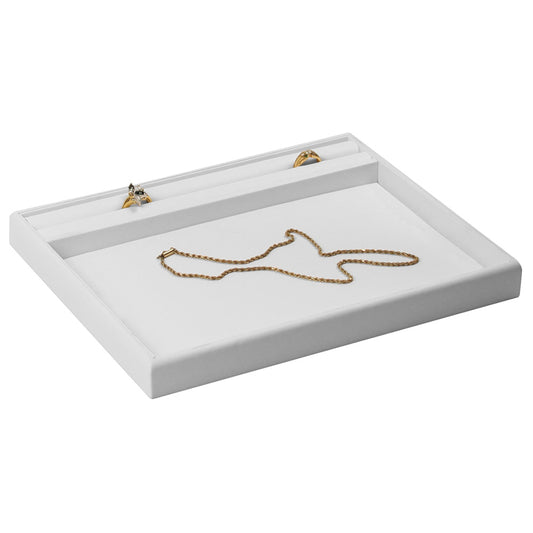 Presentation Trays — All White Faux Leather