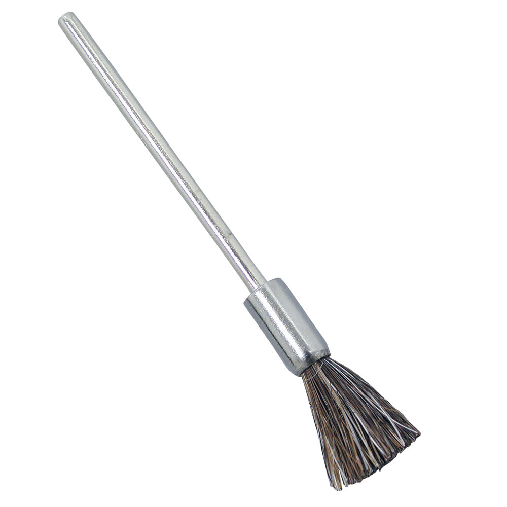 End Bristle Brushes — 1/2″ Trim — 3/16″ Ferrule — Brown