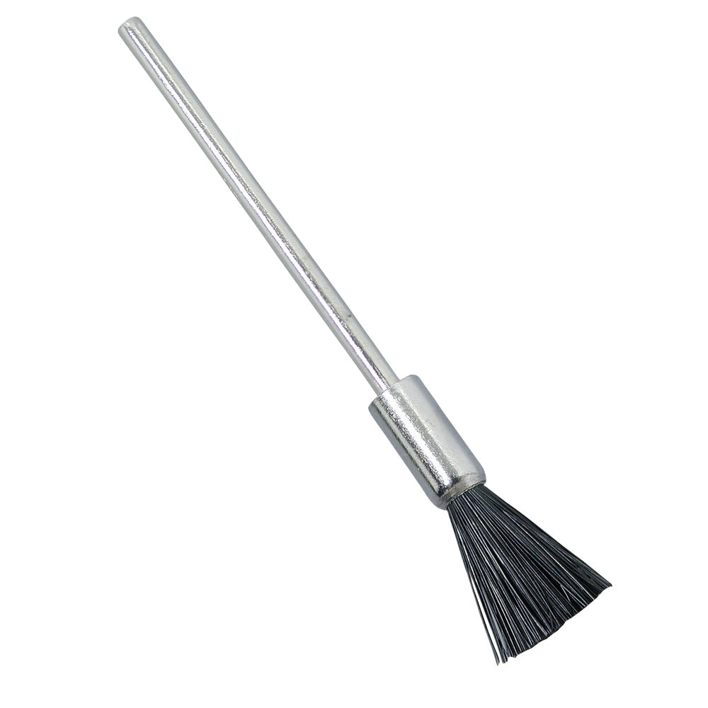 End Bristle Brushes — 1/2″ Trim — 3/16″ Ferrule — Black