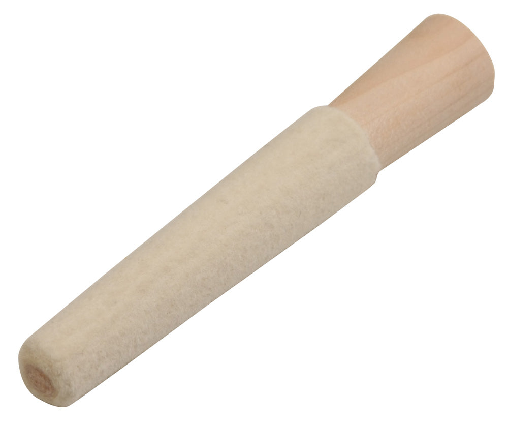 Tapered Felt Inside Ring Buffs — 4″ × 5/8″ ~ 7/8″ — White