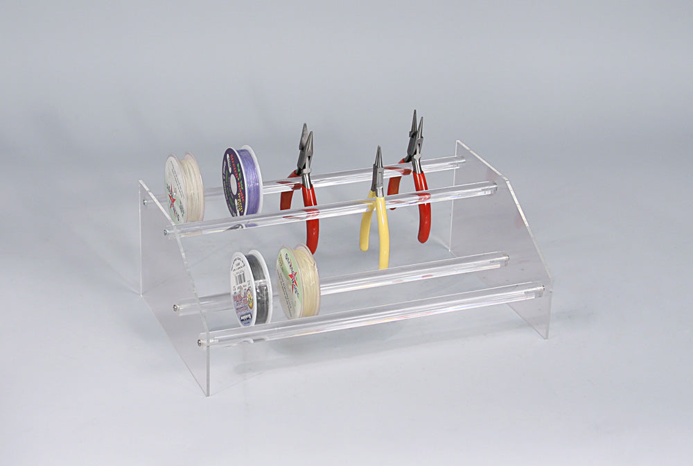 Acrylic Tool Organizers — Large — 13″ x 8″ x 4 3/4″ H — Clear Acrylic