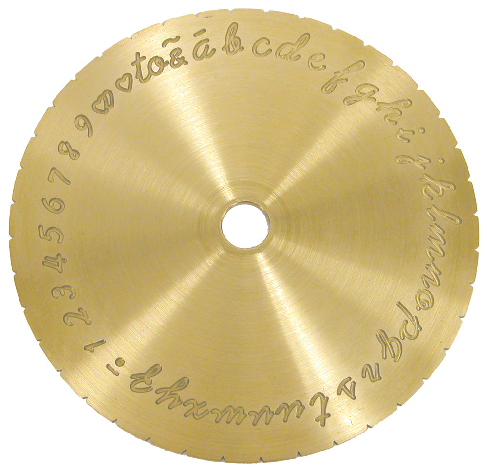 Engraving Dials — Script Font — 2-Sided Reversible — Steel