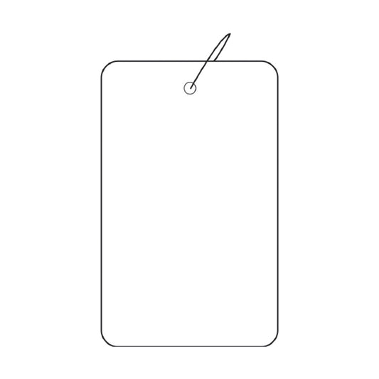 Strung / Unstrung Tags — Rectangle — 1 3/4″ x 2 7/8″ — With String — White Paper