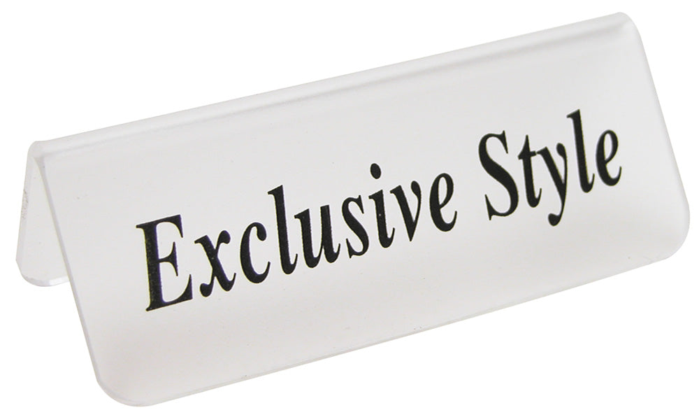 Frosted Signs — Exclusive Style — Black Letter