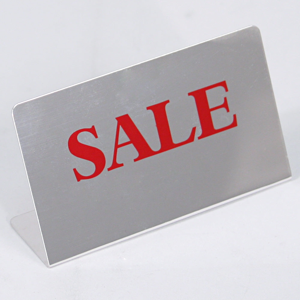 Large Metal Signs — Sale — Silvertone — Metal
