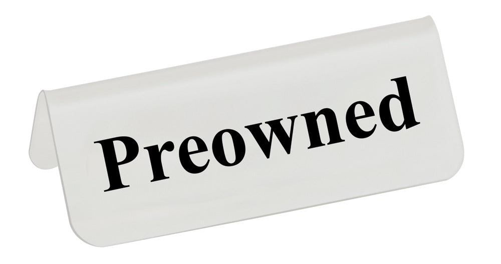 Frosted Signs — Preowned — Black Letter