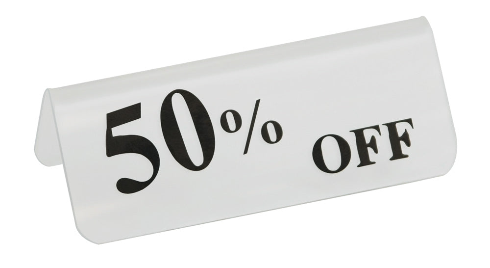 Frosted Signs — 50% Off — Black Letter