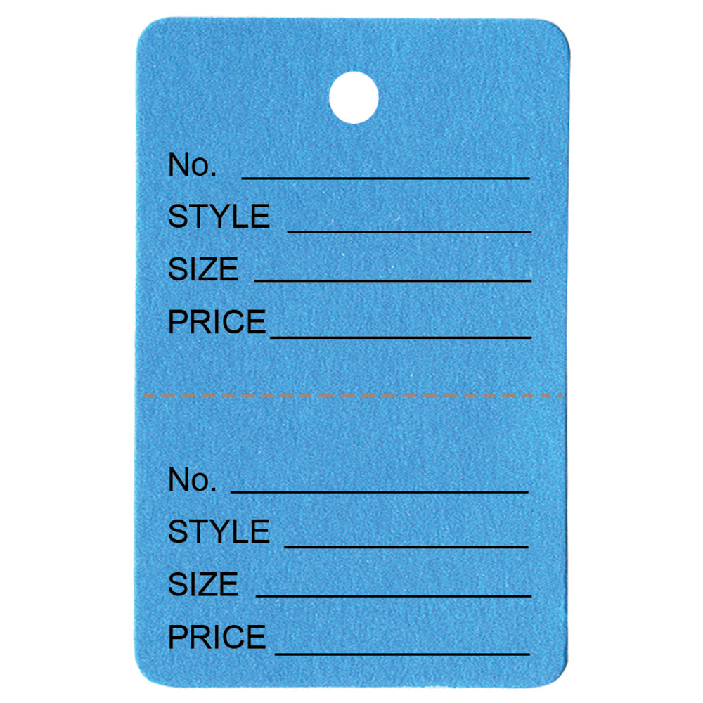 All-Purpose Unstrung Tags — 1 3/4″ x 2 7/8″ (44 x 73mm) — Blue