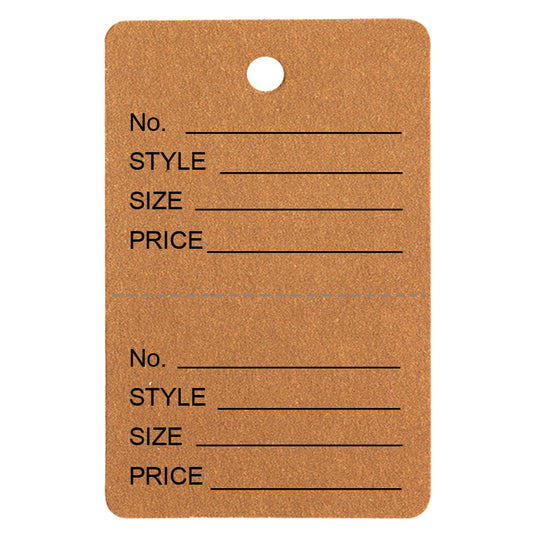 All-Purpose Unstrung Tags — 1 3/4″ x 2 7/8″ — Brown