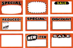 Large Paper Price Signs — Sale — White