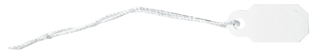 Jewelry String Tags — 5/16″ x 3/4″ — White Paper