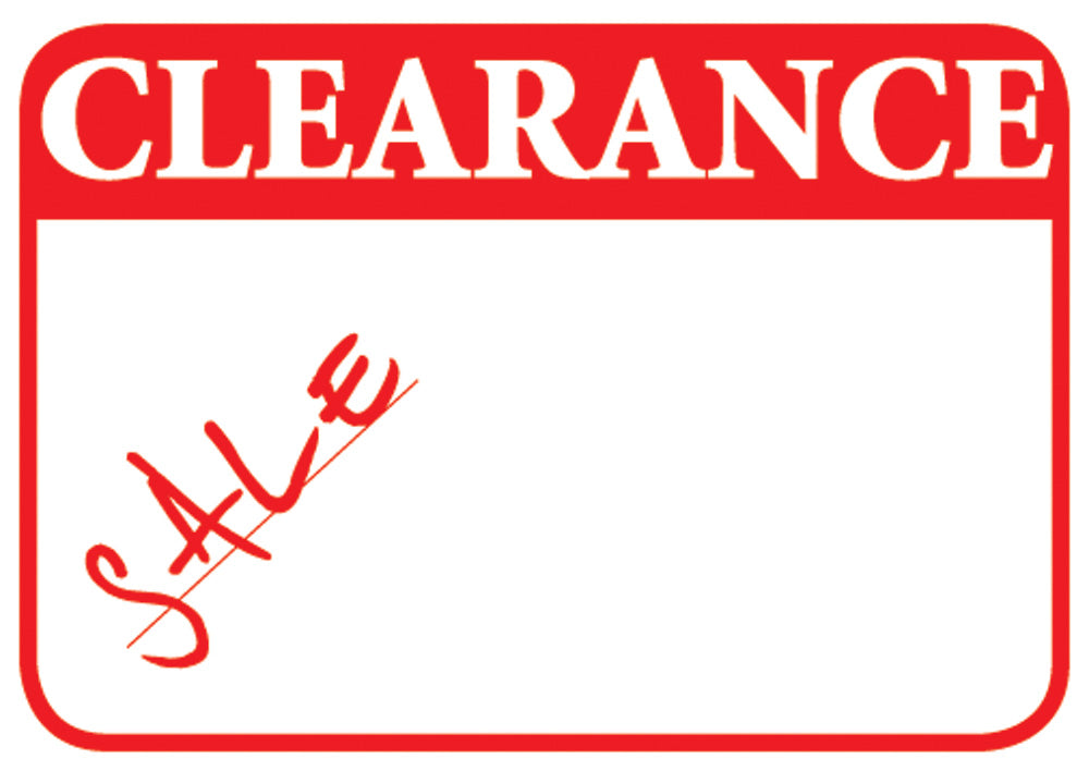 Rectangular Self Adhesive Pre-Printed Labels — Clearance — 1 5/8″ x 1 1/8″ (41 x 28mm) — White