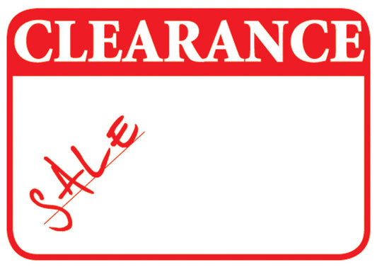 Rectangular Self Adhesive Pre-Printed Labels — Clearance — 1 5/8″ x 1 1/8″ — White
