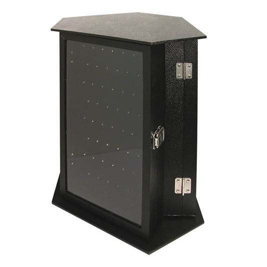 Rotating Stands w/ Body Jewelry Pads — 3-Sided — 3 hooked pads, 156 hooks — 14 x 14 x 16 1/4" H — Black
