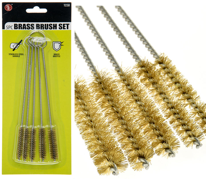 5-piece set of 8" Spray Gun Cleaning Kit with Brass Bristles