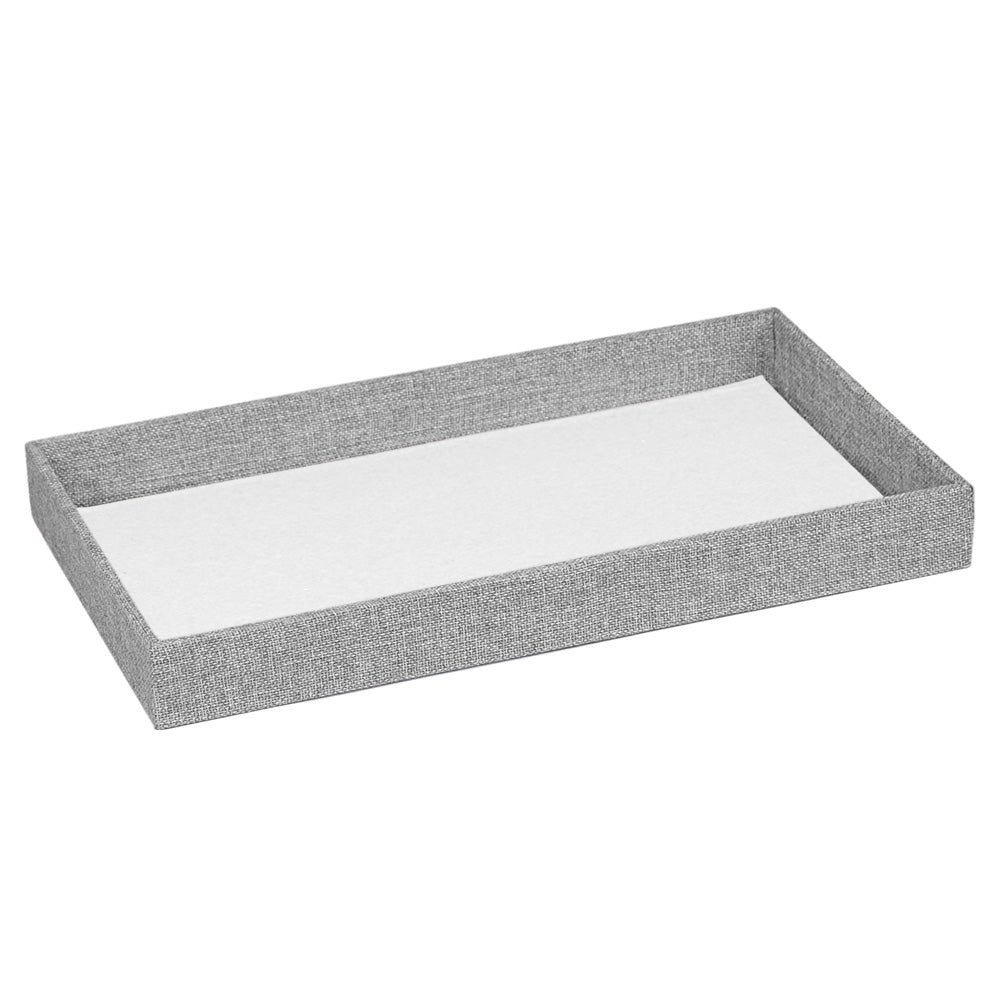Linen Standard Utility Trays — 14 3/4 x 8 1/4 x 1 1/2" (37.5 x 21 x 4cm) — Grey Linen