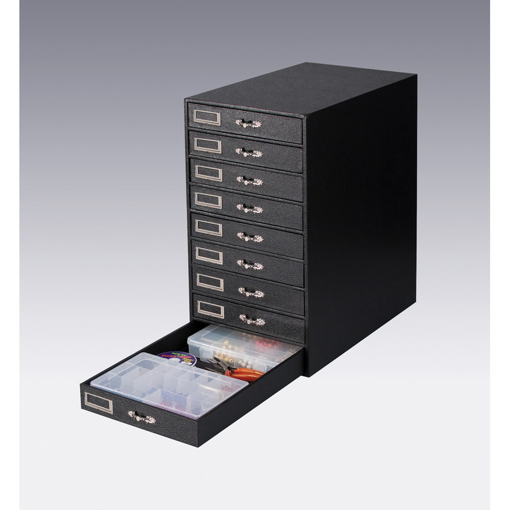 9-Tray Organizer — 1½″ H Trays — Black