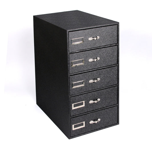 5-Tray Organizer — 3″ H Trays — Black