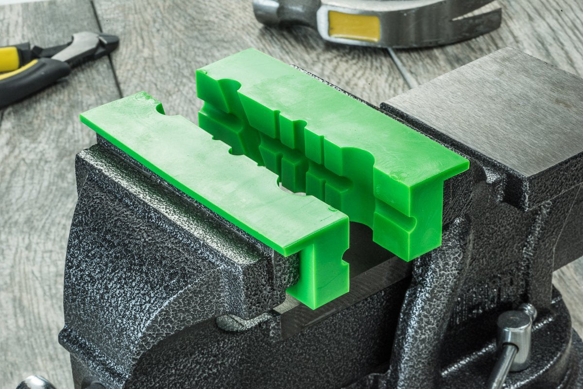 2-piece of Bench Vise Jaw Pad, TPU Material, Embedded Magnets