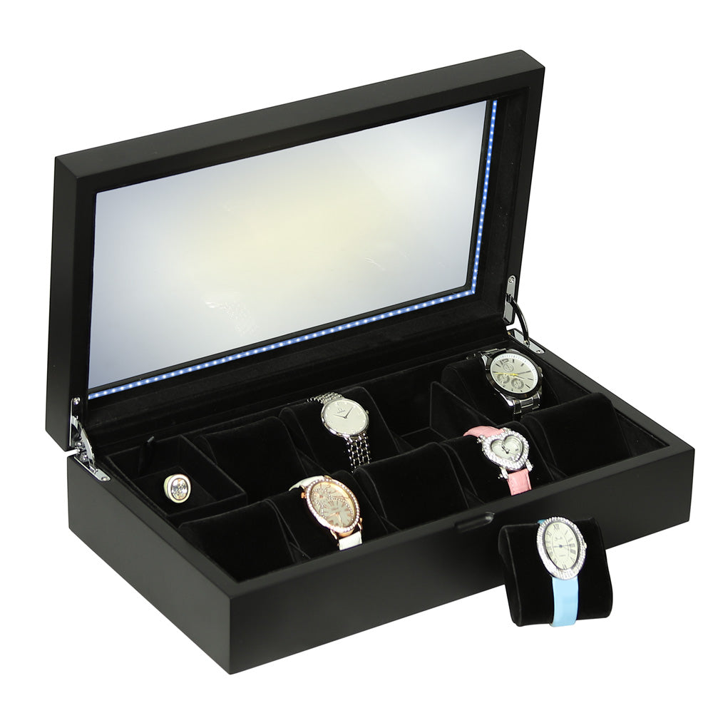 Lumina Wooden Watch Case — Matte Black