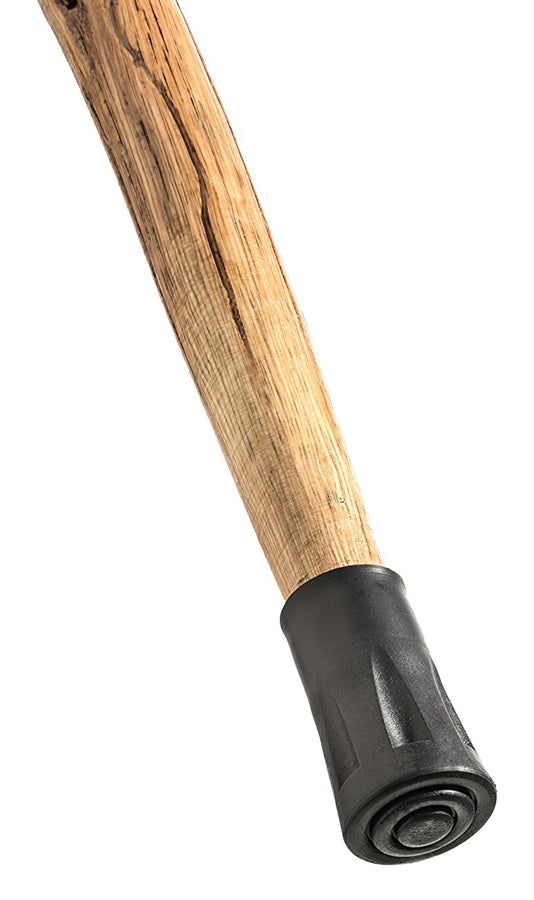 55" Wood Detachable Walking/ Hiking Stick (Plain) with 3 Detachable Sections, Metal Tip for Better Traction