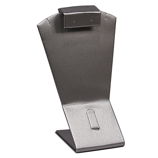 Combination Stand — 3 1/2 x 2 3/4 x 5 1/2" H — Steel Grey Faux Leather