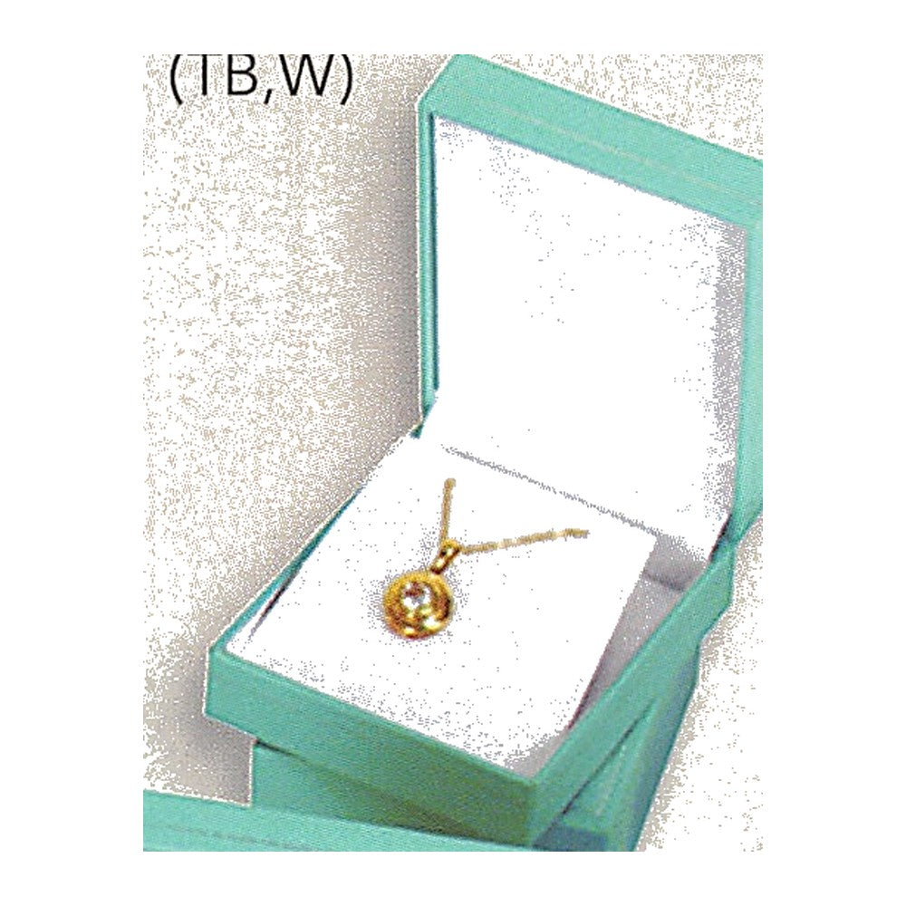 Pendant/Earring Box - Premium - Teal Blue