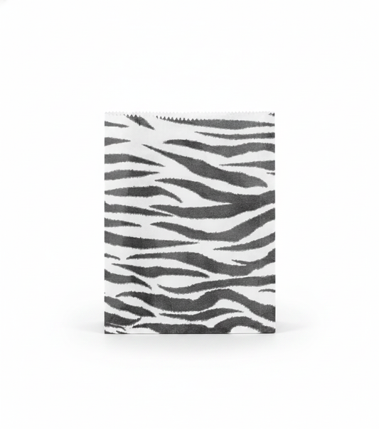 Animal Print Paper Gift Bag — Zebra — 4 x 6 in