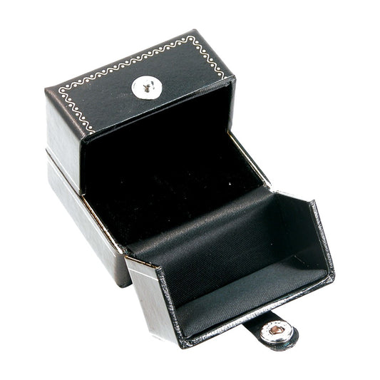 Bracelet/Watch Box - Snap-Tab - Black / Black Interior