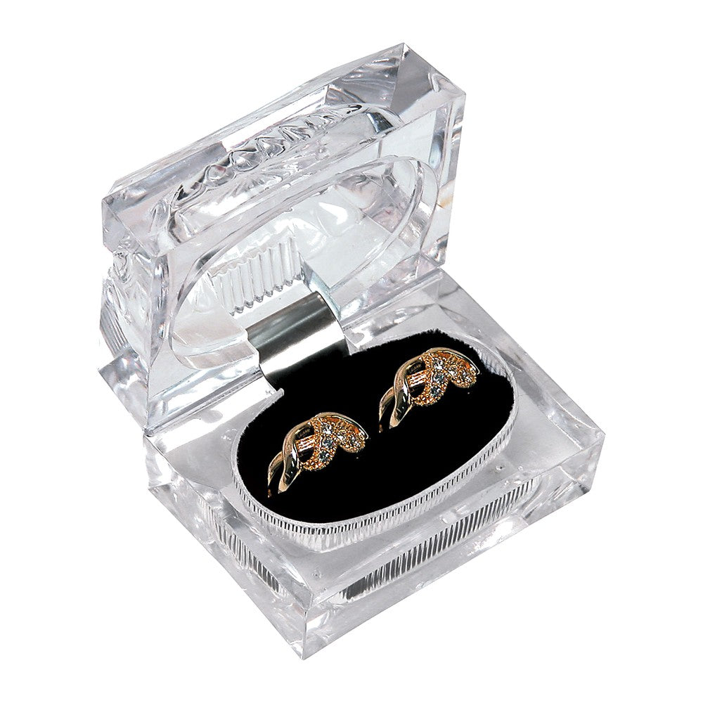 Double Ring Box - Crystal Clear