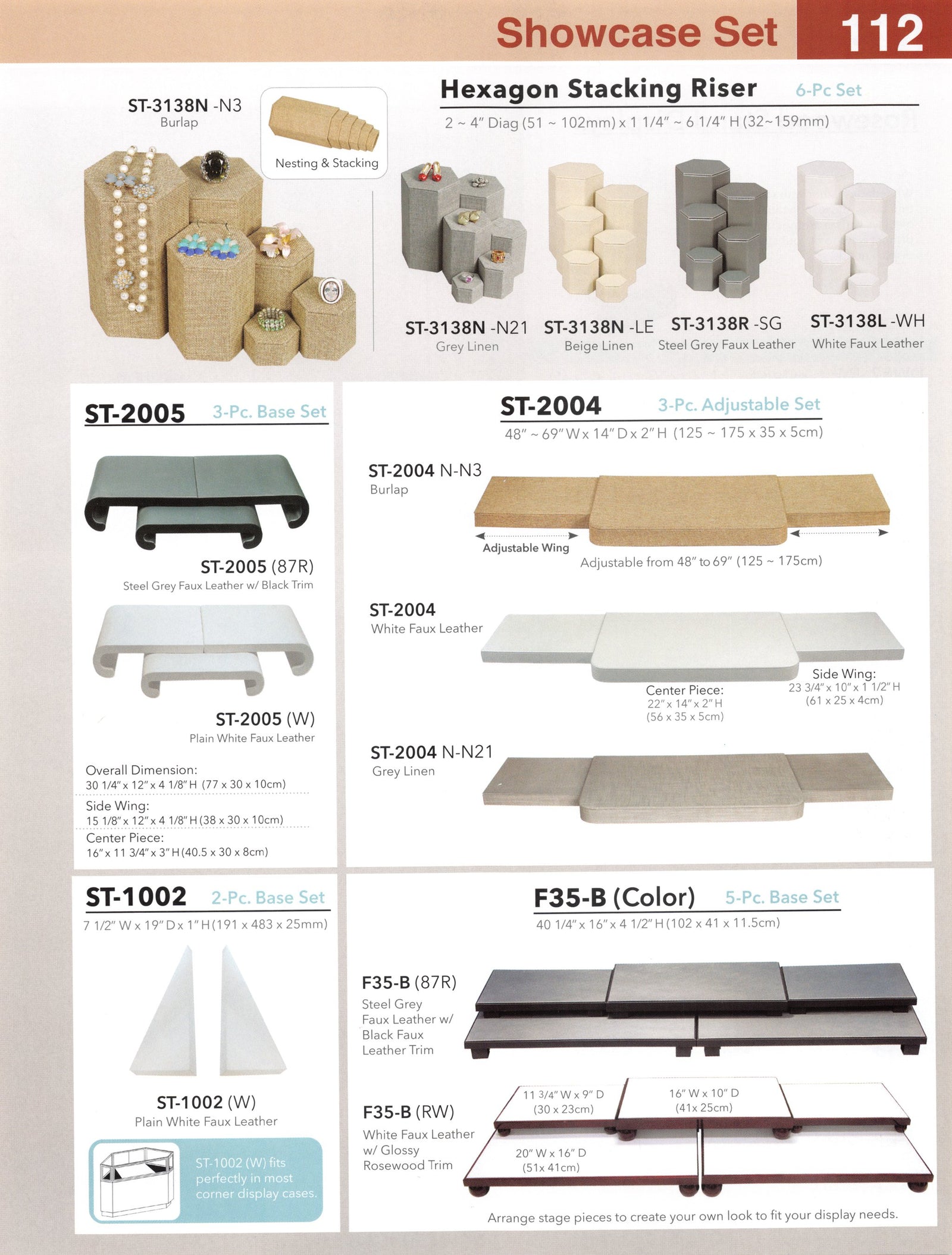 Catalog page — Hexagon Stacking Riser