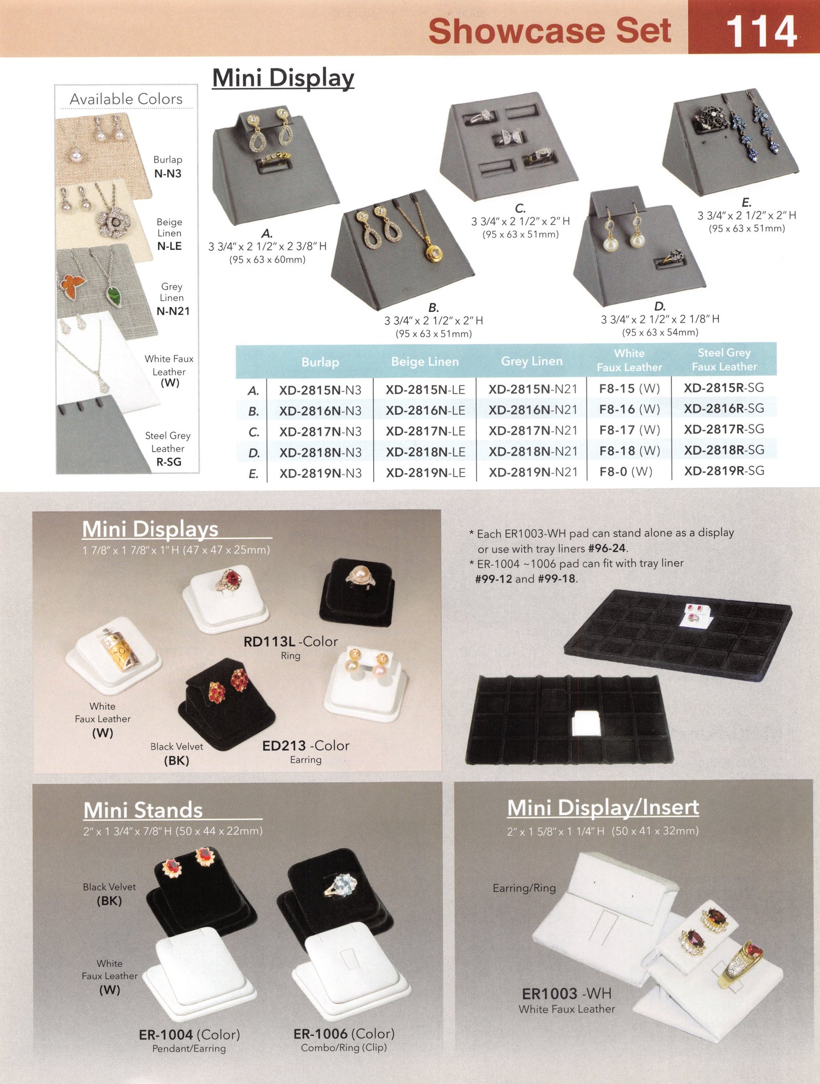 Catalog page — Mini Displays