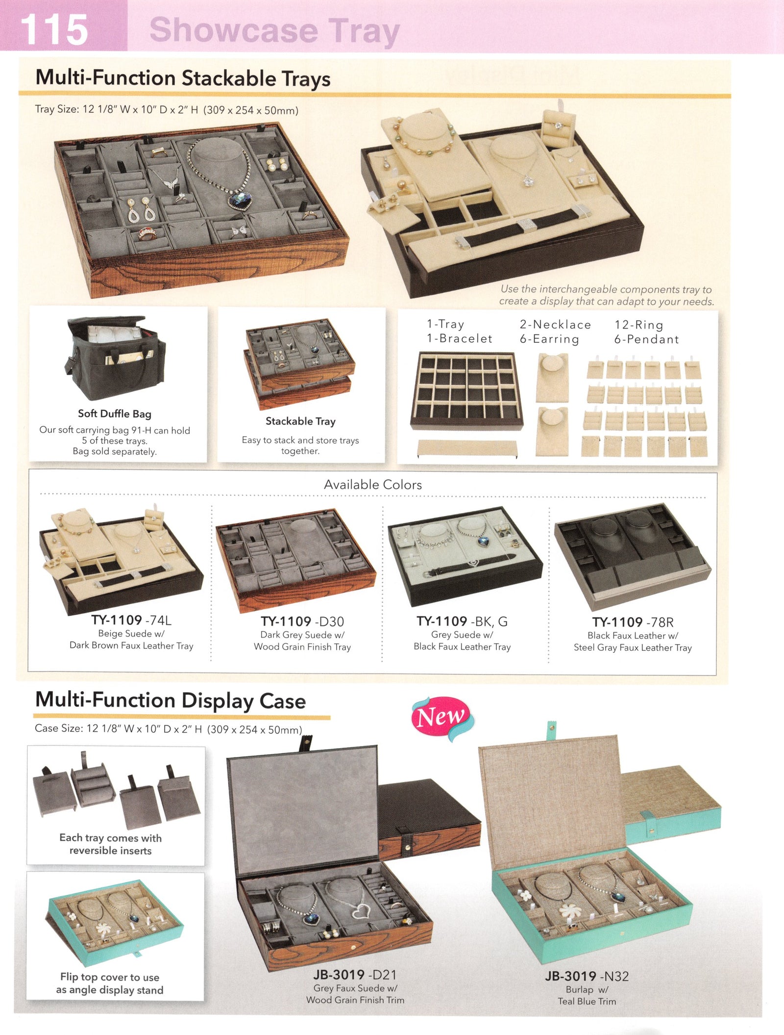 Catalog page — Multi-Function Stackable Trays